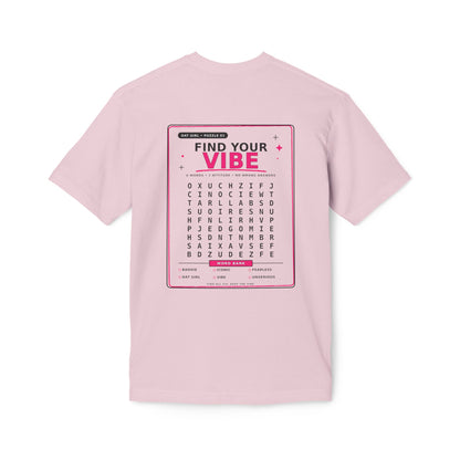 Find Your Vibe T-Shirt — Word Search Graphic Tee