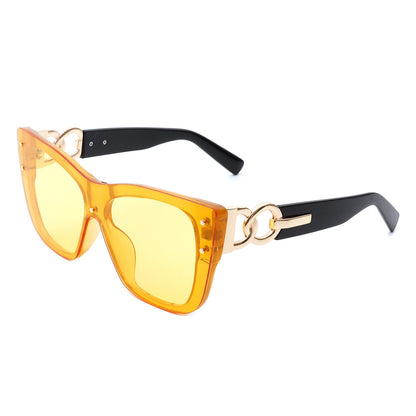 Windborn - Women Retro Square Tinted Cat Eye Fashion Sunglasses-7