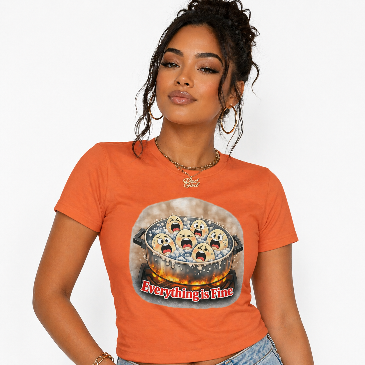 “Everything Is Fine” Funny Graphic Tee